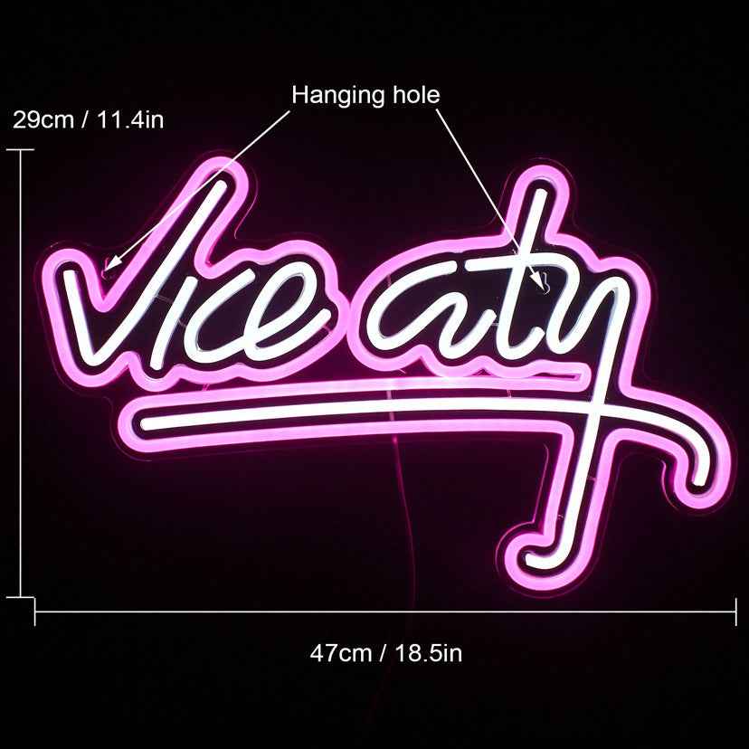 🌴 Vice City LED Neon Sign - Ztylist