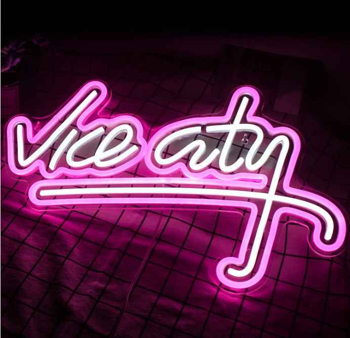 🌴 Vice City LED Neon Sign - Ztylist