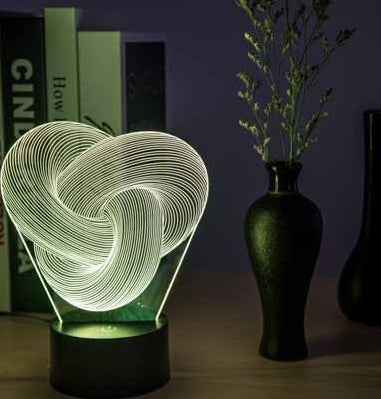Twist Abstract 3D LED Night Light - Ztylist