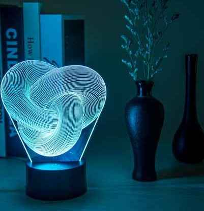 Twist Abstract 3D LED Night Light - Ztylist
