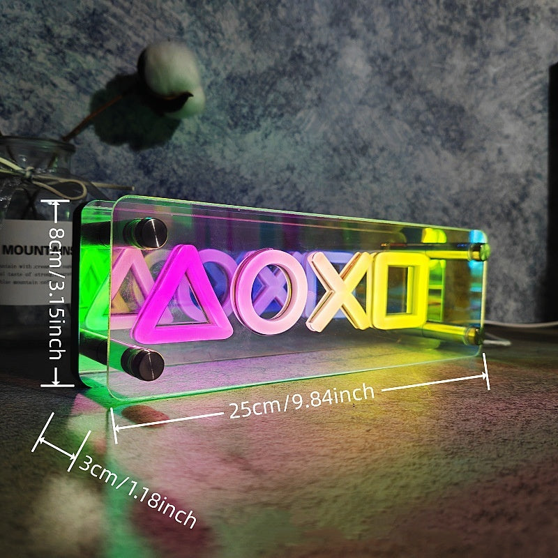 Colorful Infinity-mirror Atmosphere Night Light Usb Creative Neon Lamp - Ztylist