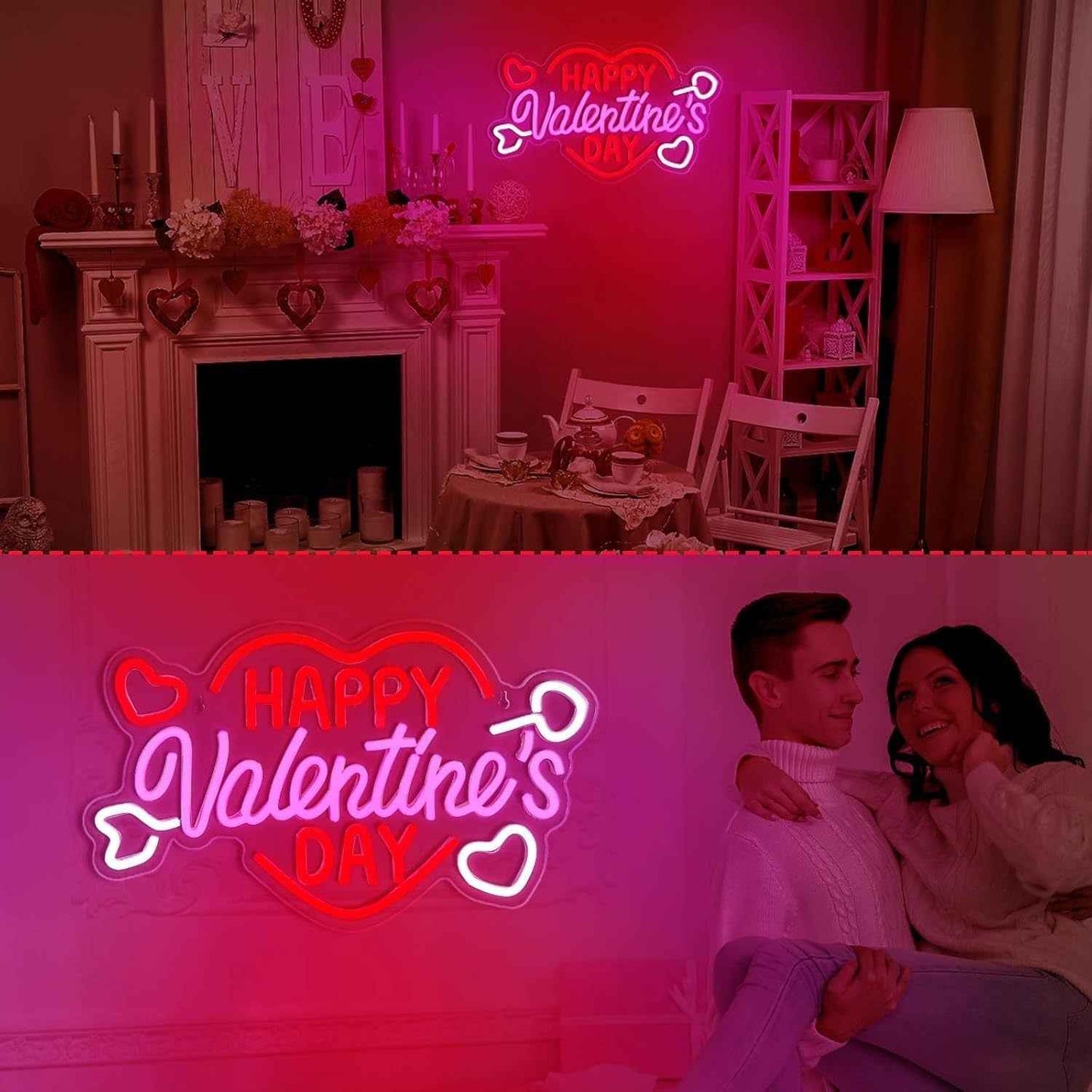 Happy Valentine's Day Luminous Neon Lights . - Ztylist