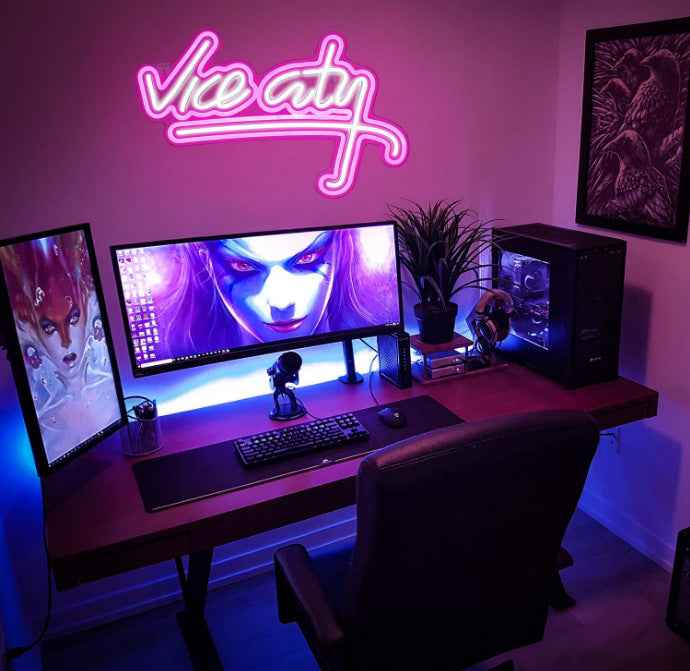 🌴 Vice City LED Neon Sign - Ztylist