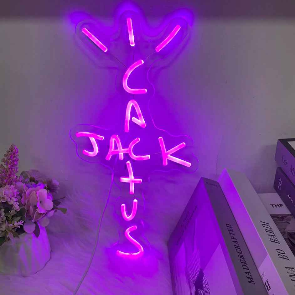 Cactus Logo LED Neon Sign