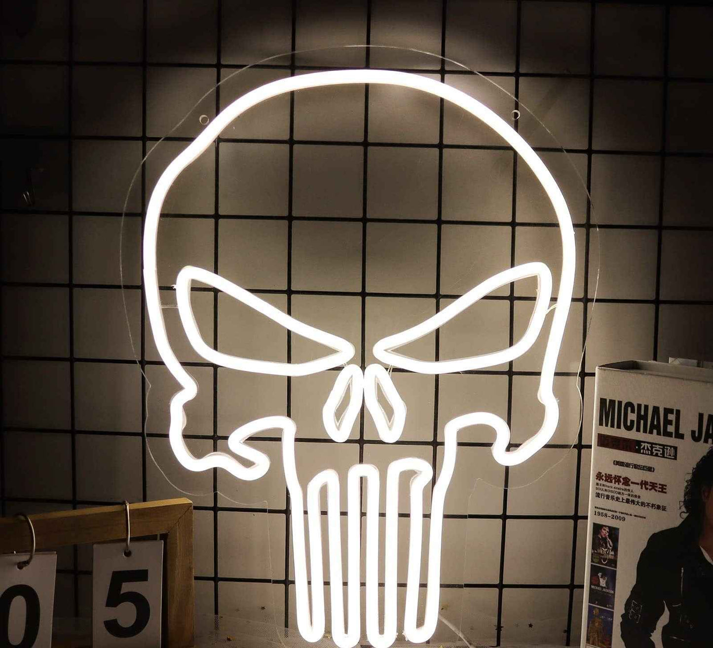 💀 Flaming Skull LED Neon Sign - Ztylist