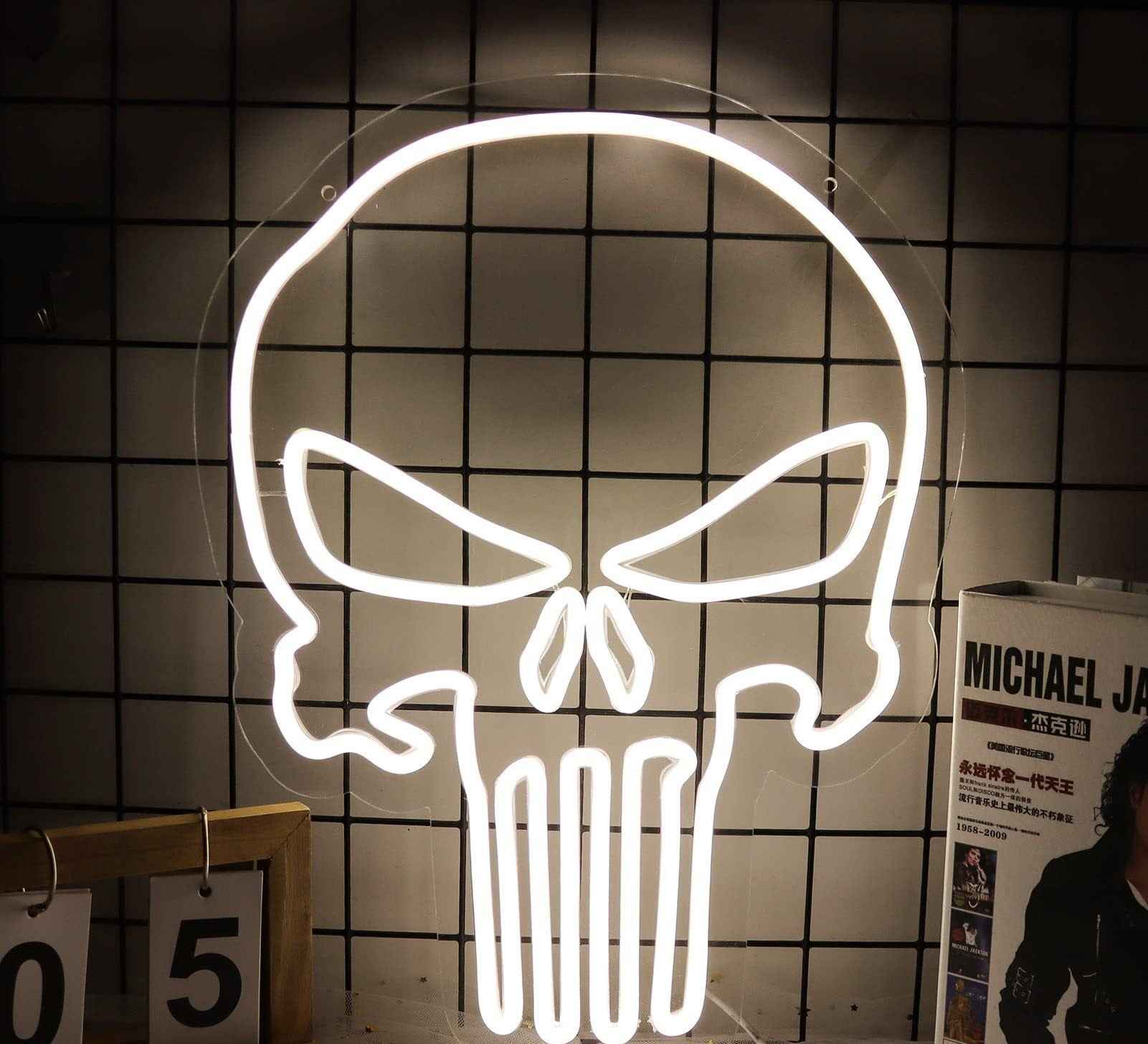 💀 Flaming Skull LED Neon Sign - Ztylist