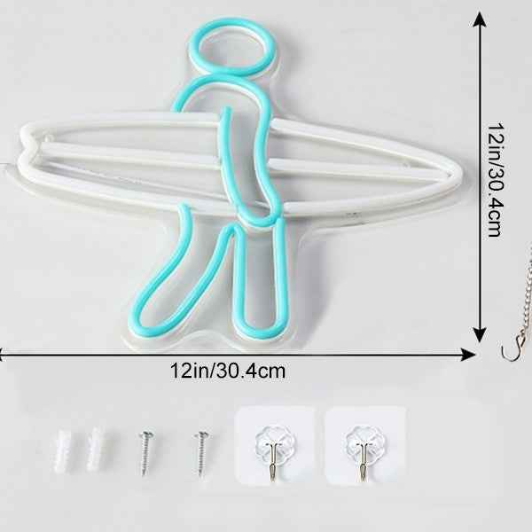 Surfer Neon Wall Decoration - Ztylist