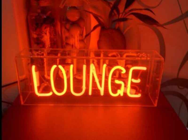LED-illuminated Lettered Neon Decorative Lamp