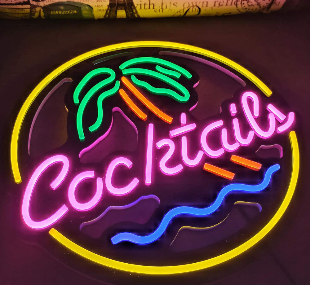 Cocktail LED Coffee Neon Billboard - Ztylist