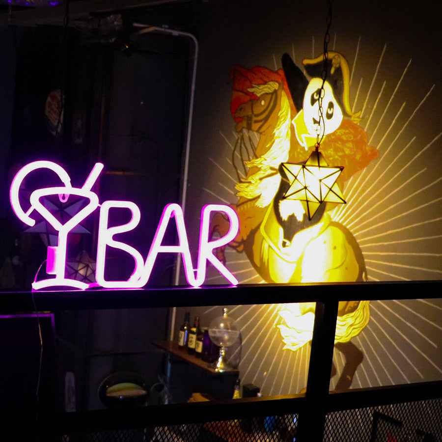 LED Neon Letter Shape BAR Family PARTY Bar Bedroom Room Decoration Light