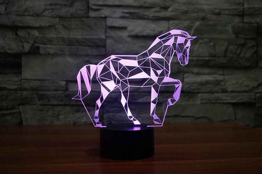 Puzzle Horse Neon Light - Ztylist