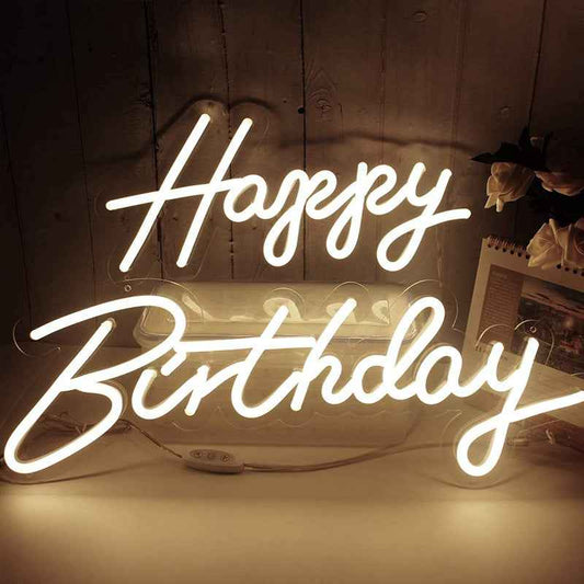 Happy Birthday Neon Party Decoration - Ztylist