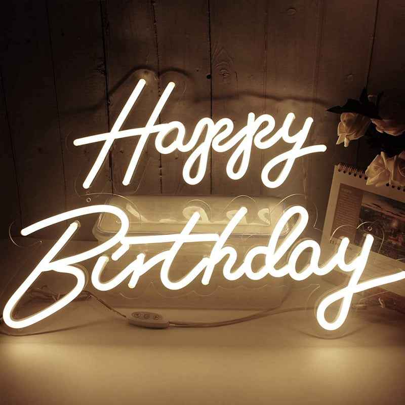 Happy Birthday Neon Party Decoration - Ztylist