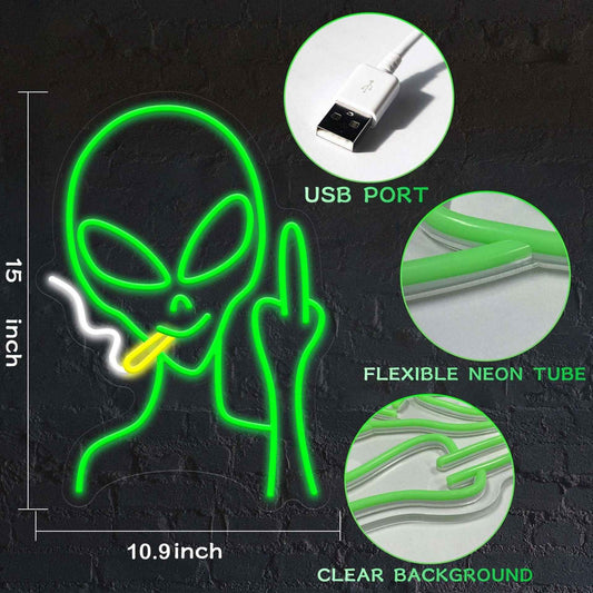 Alien LED Neon Sign - Ztylist