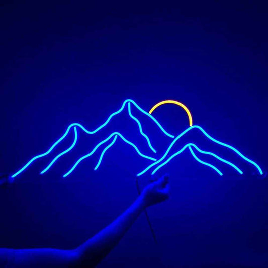 Mountain Sunrise LED Neon Sign