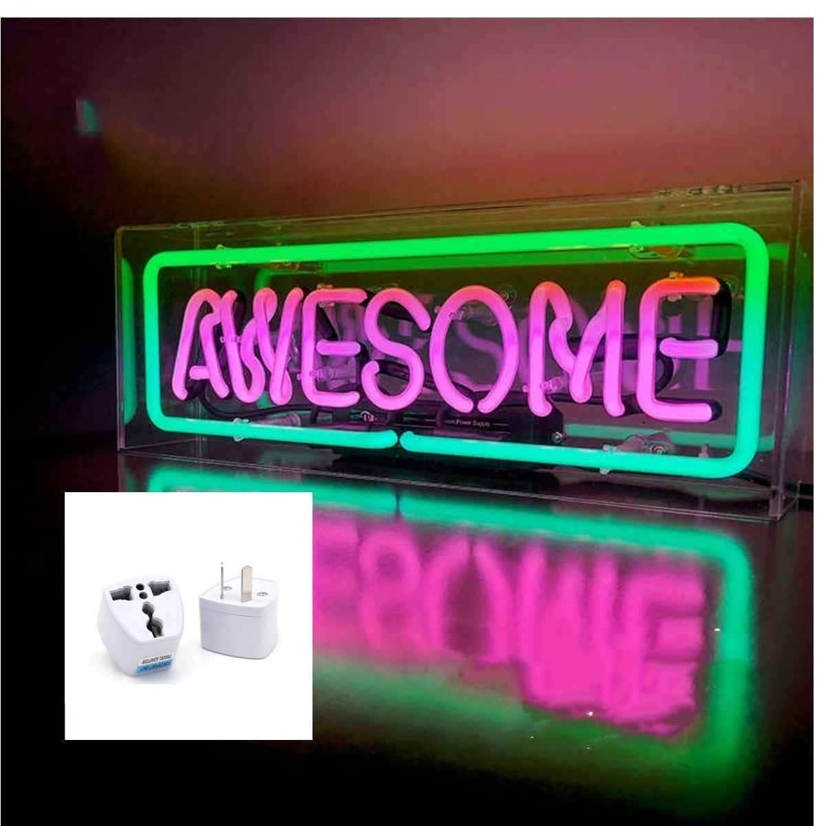 Letter Handmade Glass Tube Neon Box Gift