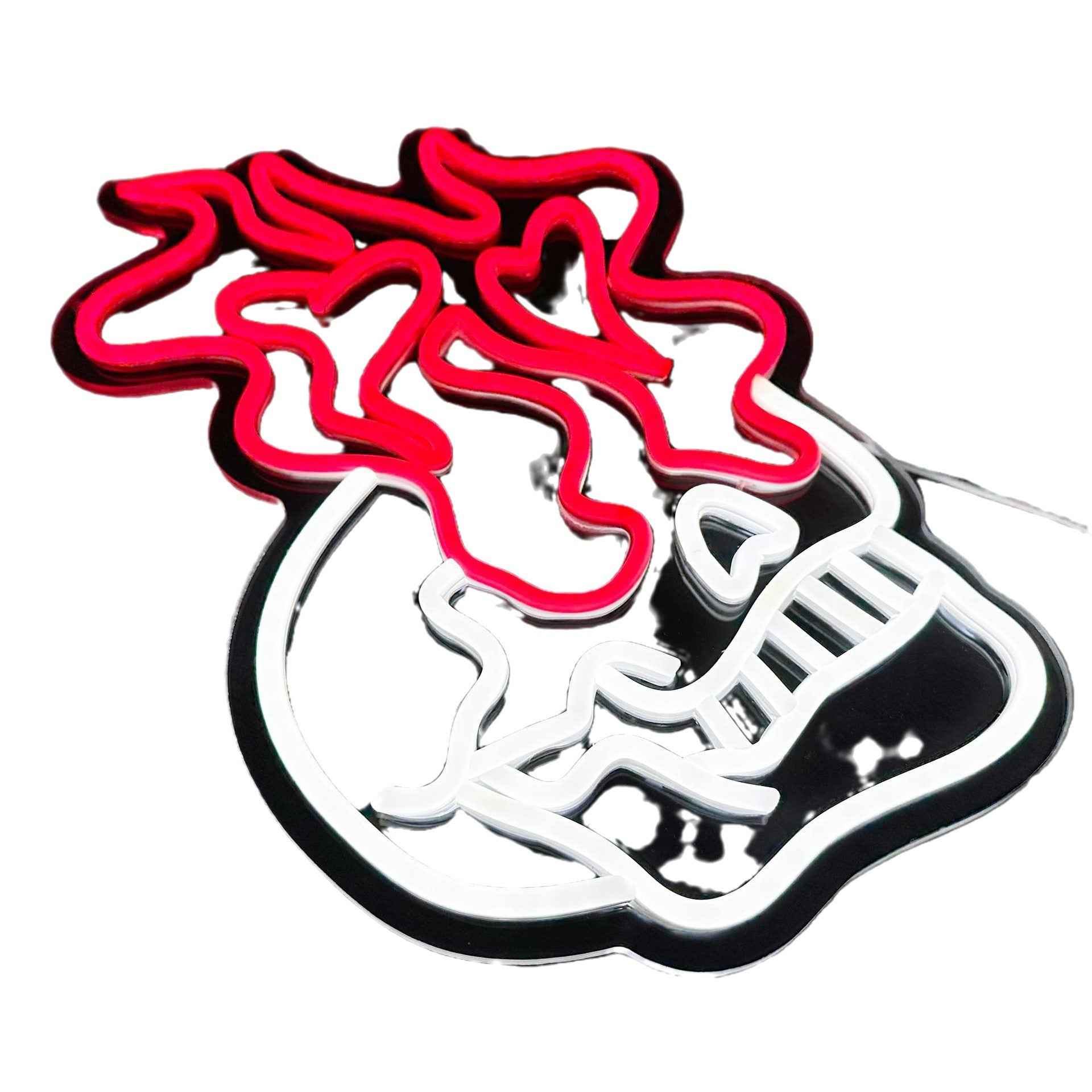 💀 Flaming Skull LED Neon Sign - Ztylist