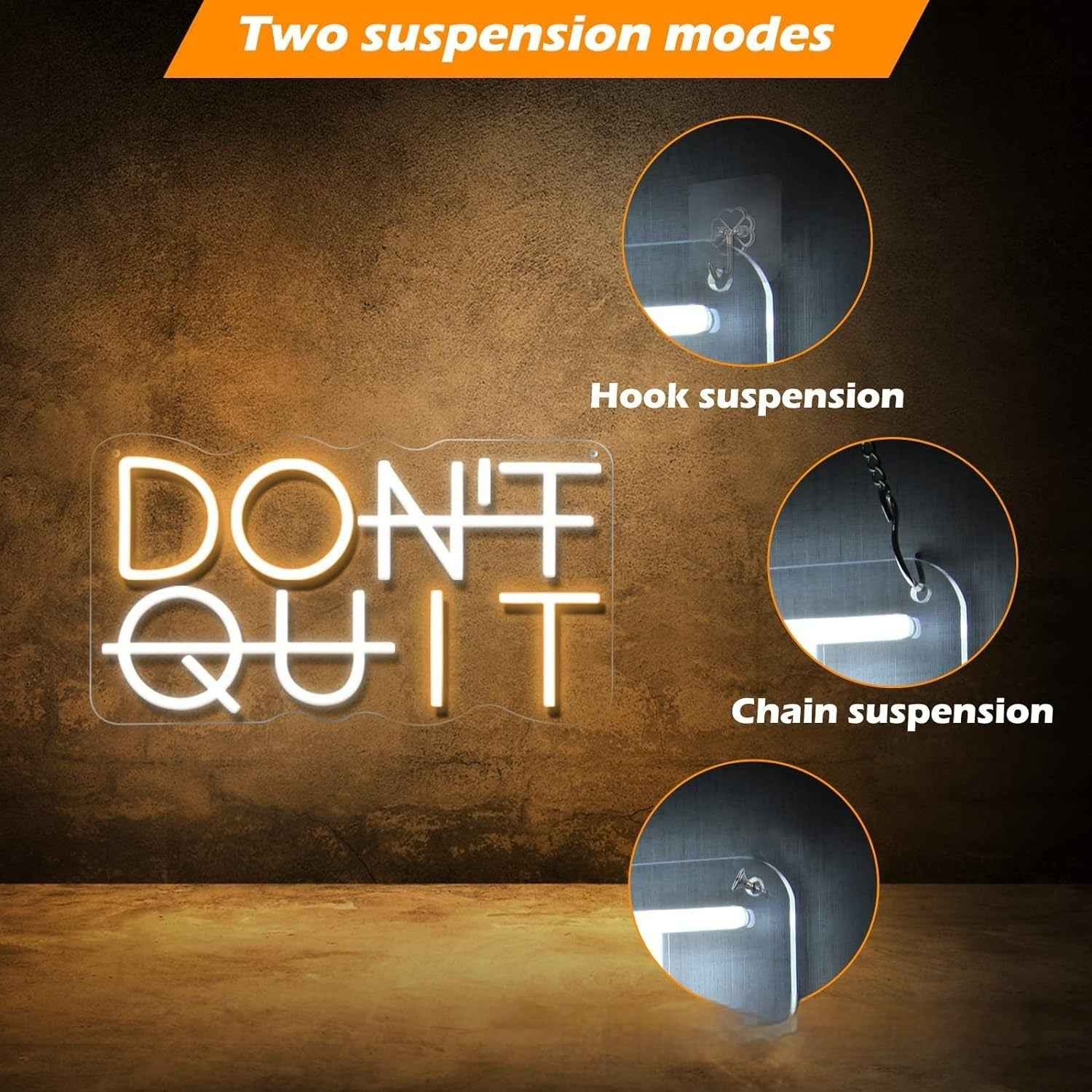 Don't Quit Gym Neon Lights . - Ztylist