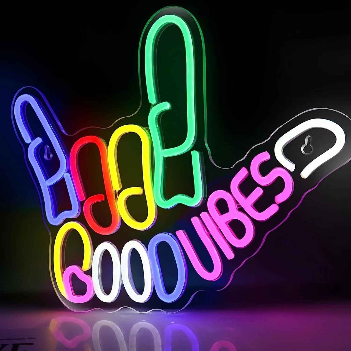Good Vibes LED Neon Sign