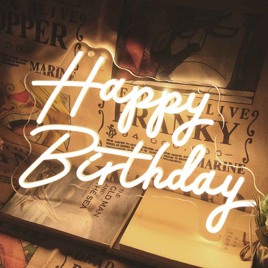 Happy Birthday LED Neon Sign