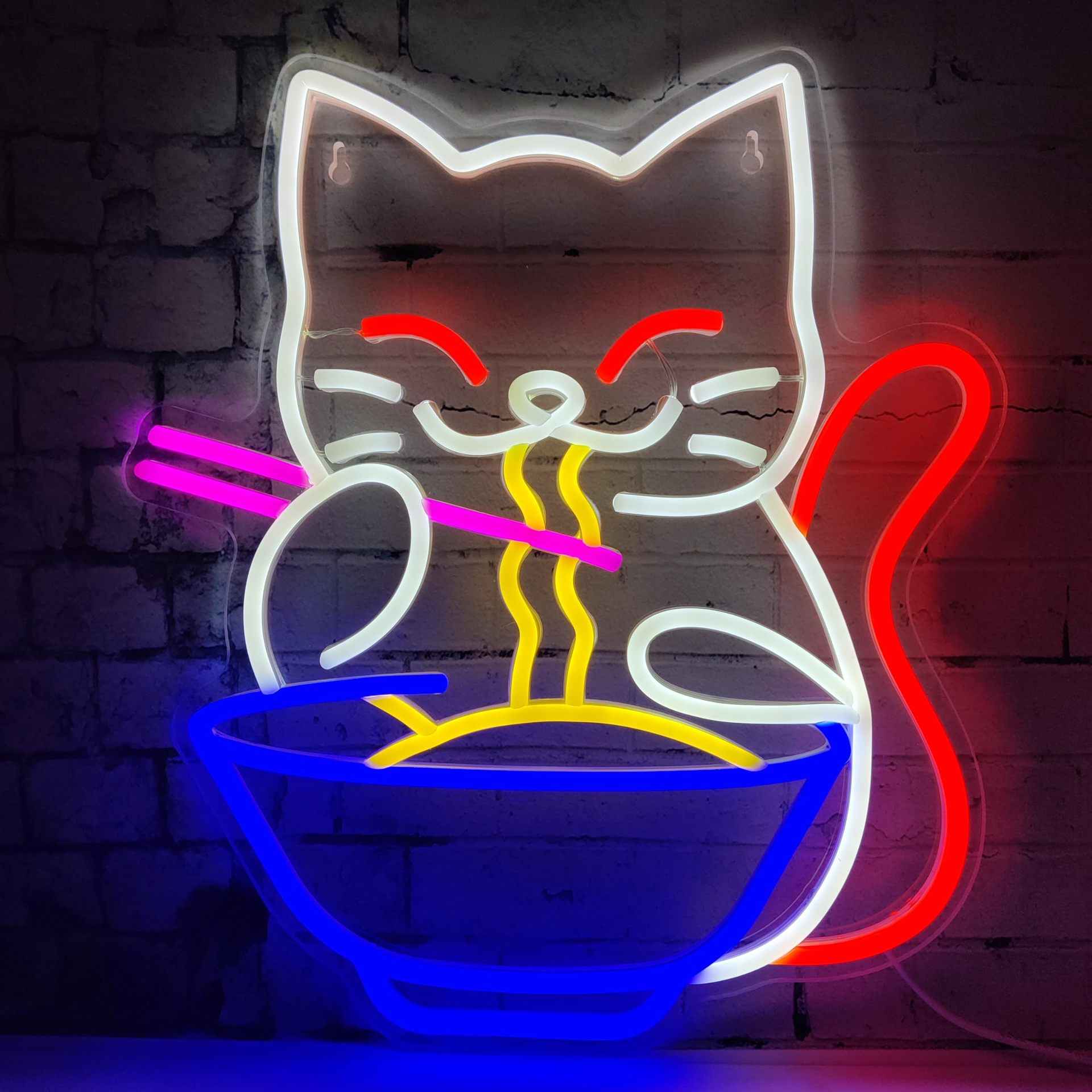 Lucky Cat LED Neon Sign
