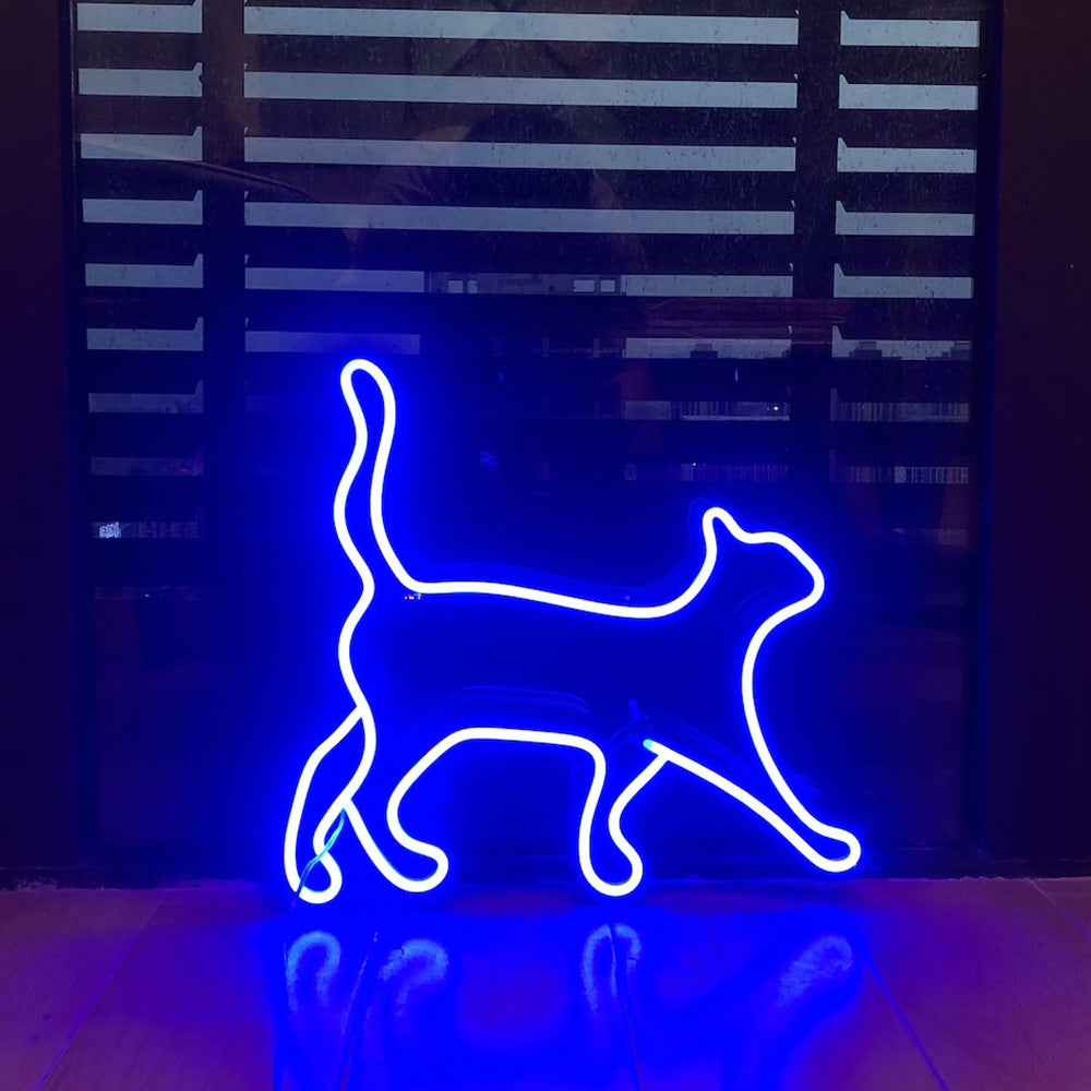 Split Type Neon Decorative Cat Modeling Lamp
