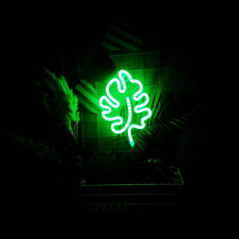 Green Tree Leaf LED Neon Light