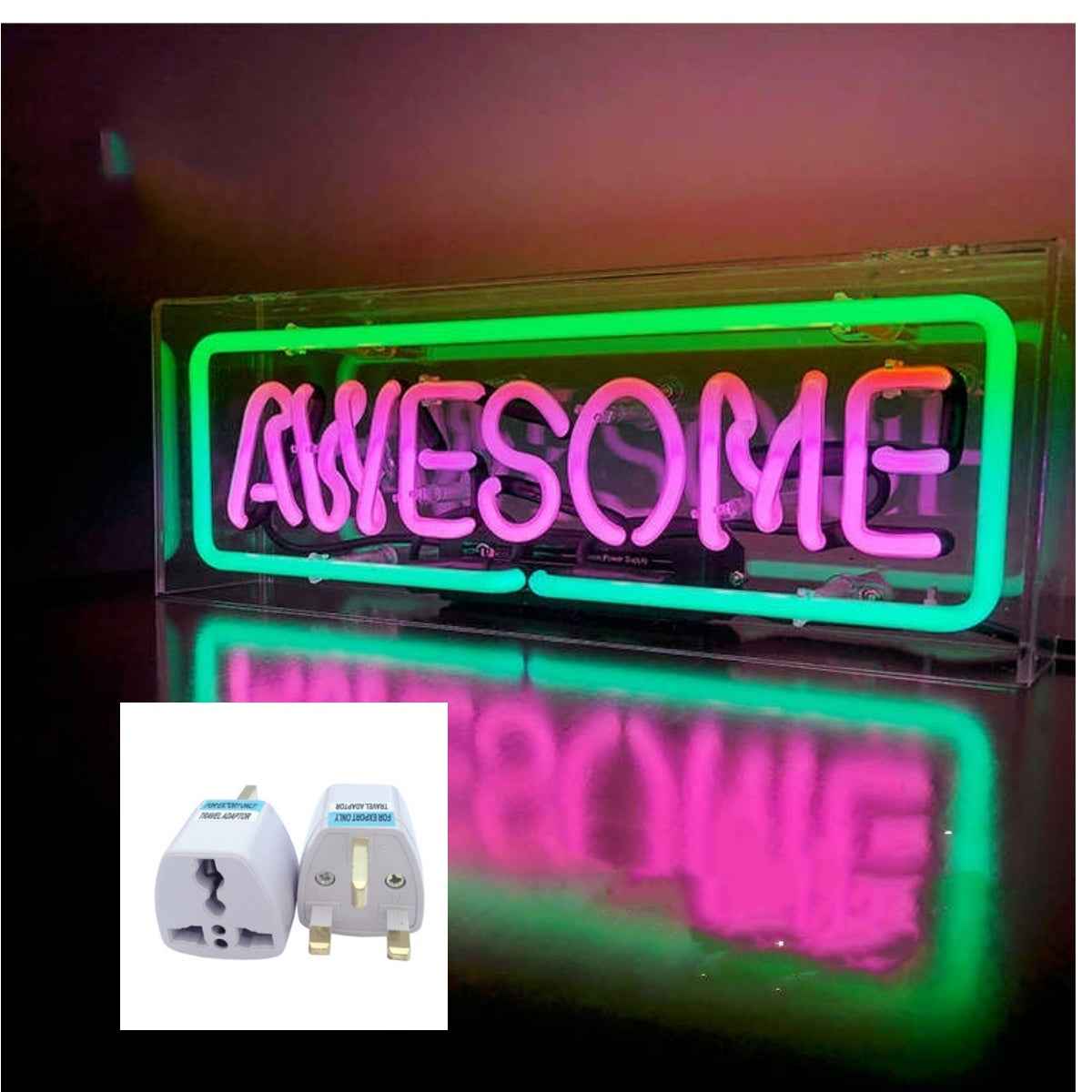 Letter Handmade Glass Tube Neon Box Gift