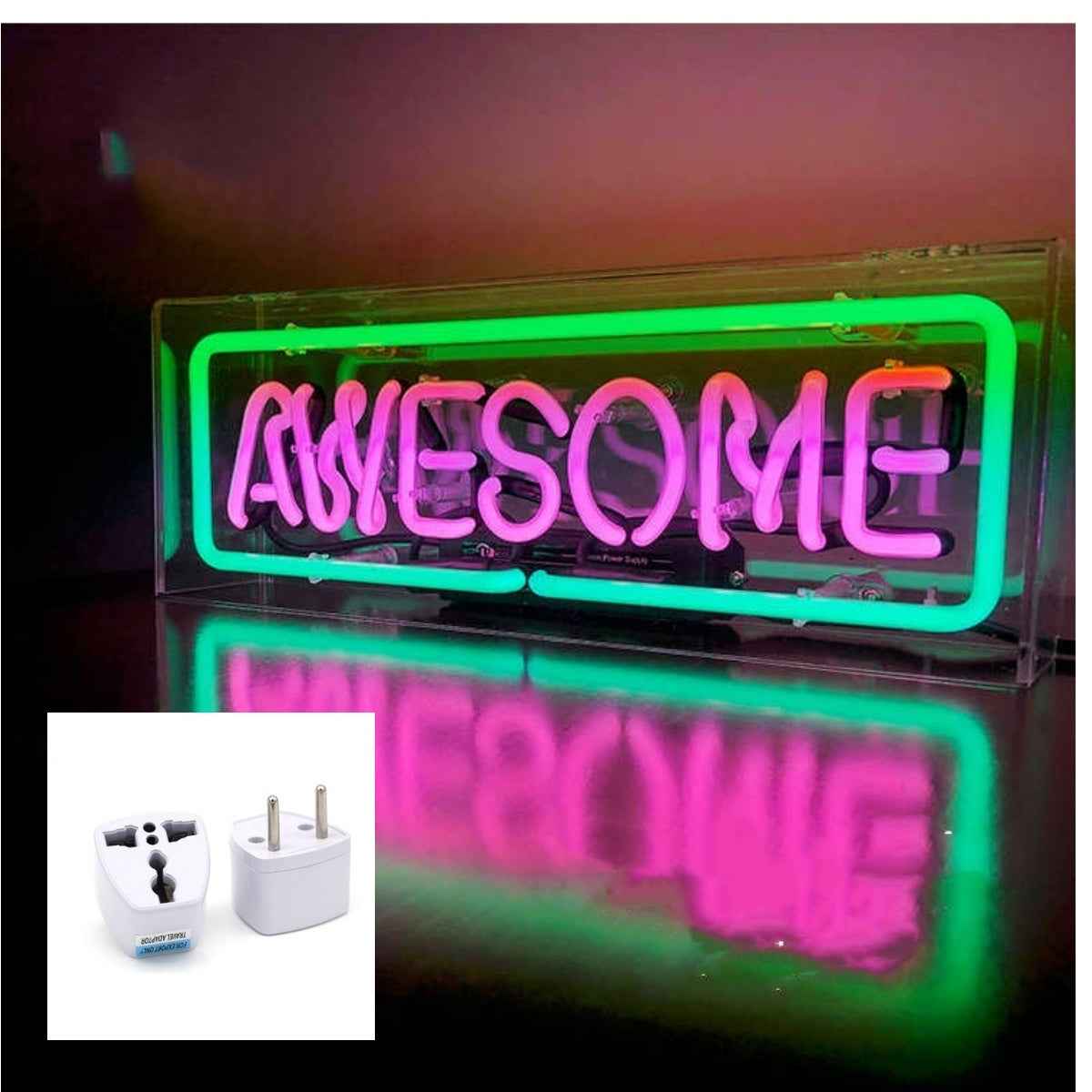 Letter Handmade Glass Tube Neon Box Gift