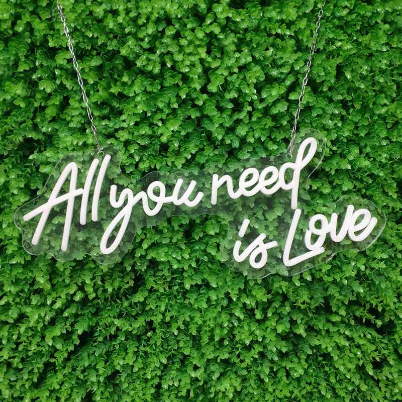 All You Need Is Love LED Neon Sign