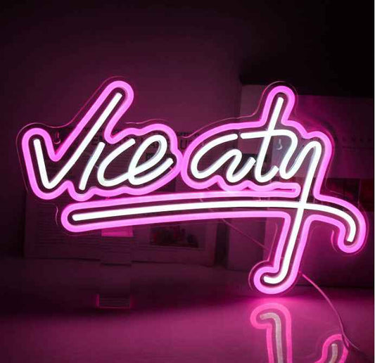 🌴 Vice City LED Neon Sign - Ztylist