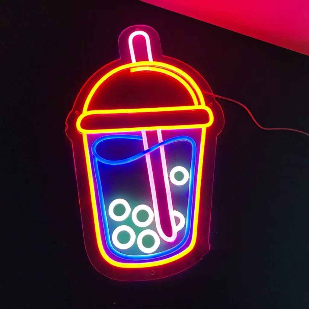 Boba Tea LED Neon Sign
