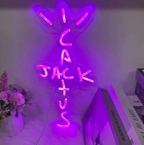 Cactus Logo LED Neon Sign