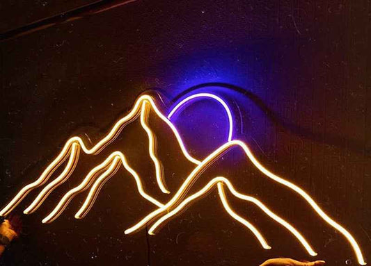 Mountain Sunrise LED Neon Sign