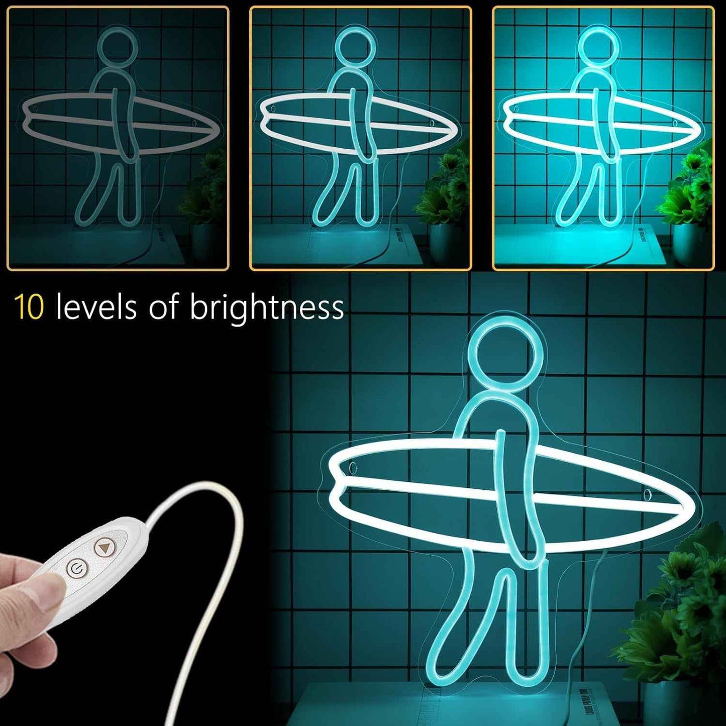 Surfer Neon Wall Decoration - Ztylist